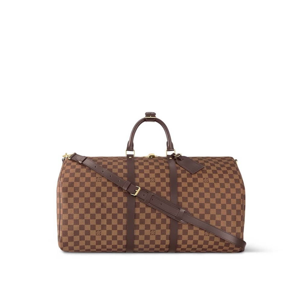 Keepall Bandoulière 55 LOUIS VUITTON Damier Ebene